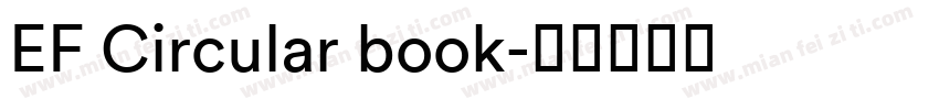 EF Circular book字体转换